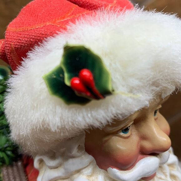 Vtg 1999 Clothtique Possible Dreams "2000" Musical New Year Santa with Tags Y2K - Picture 8 of 16